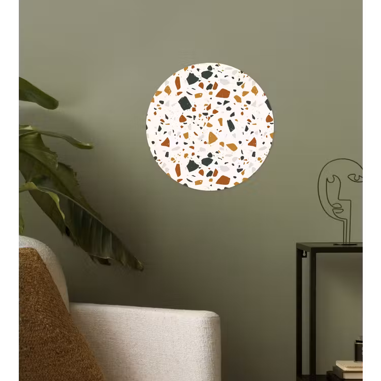 Behangcirkel - Terrazzo - Patroon - Wit - Terra — 3