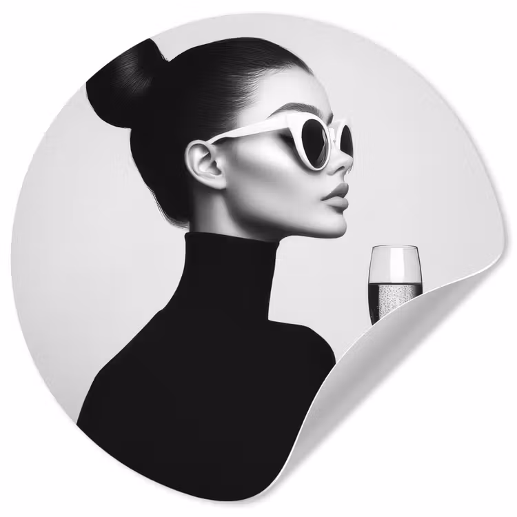 Behangcirkel - Vrouw - Champagne - Modern — 1