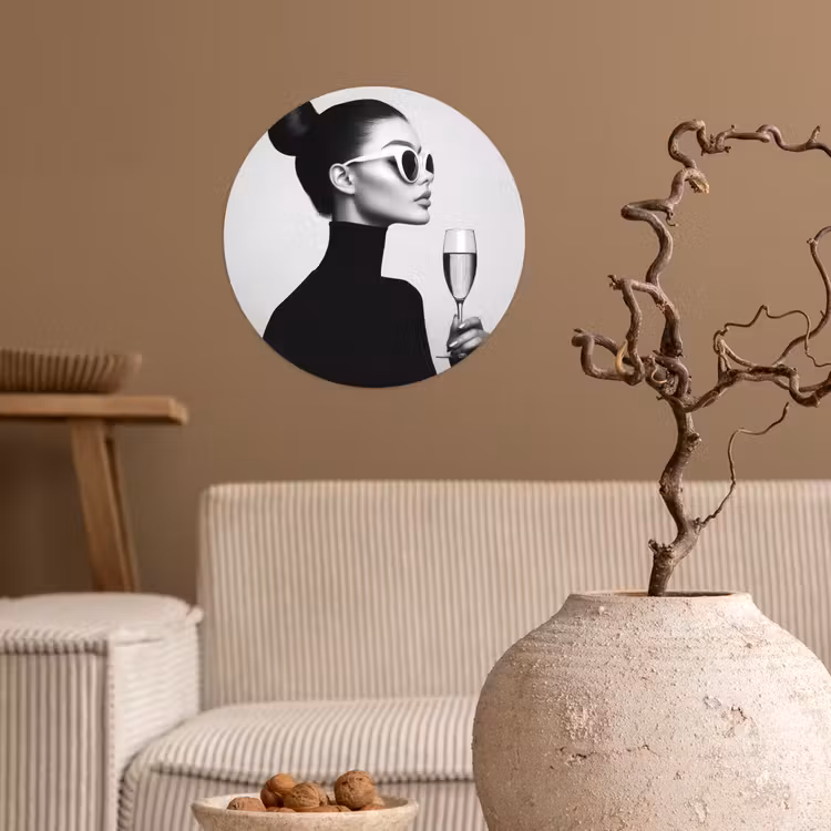 Behangcirkel - Vrouw - Champagne - Modern — 2