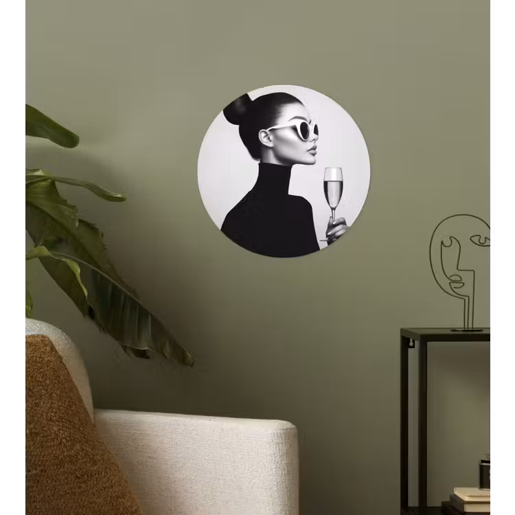 Behangcirkel - Vrouw - Champagne - Modern — 3