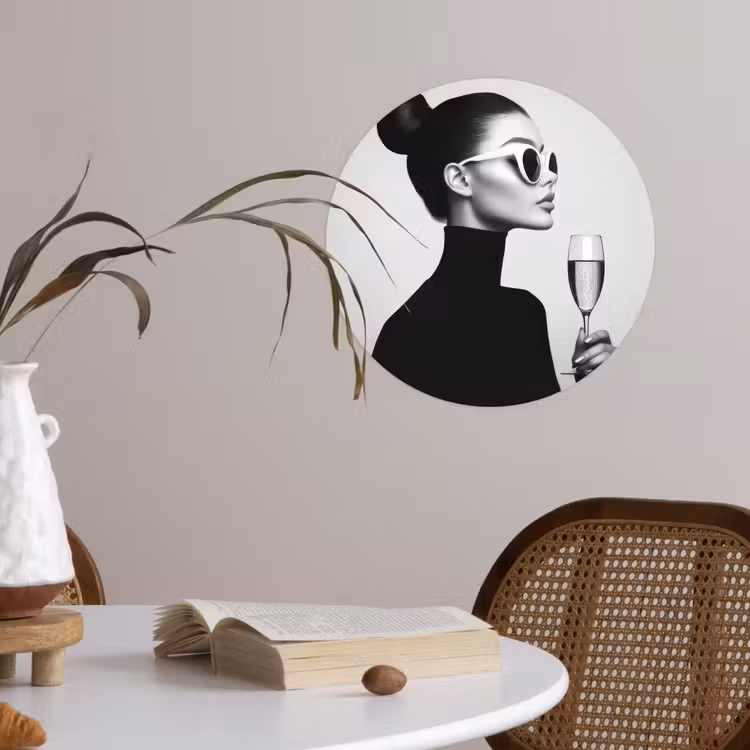 Behangcirkel - Vrouw - Champagne - Modern — 4