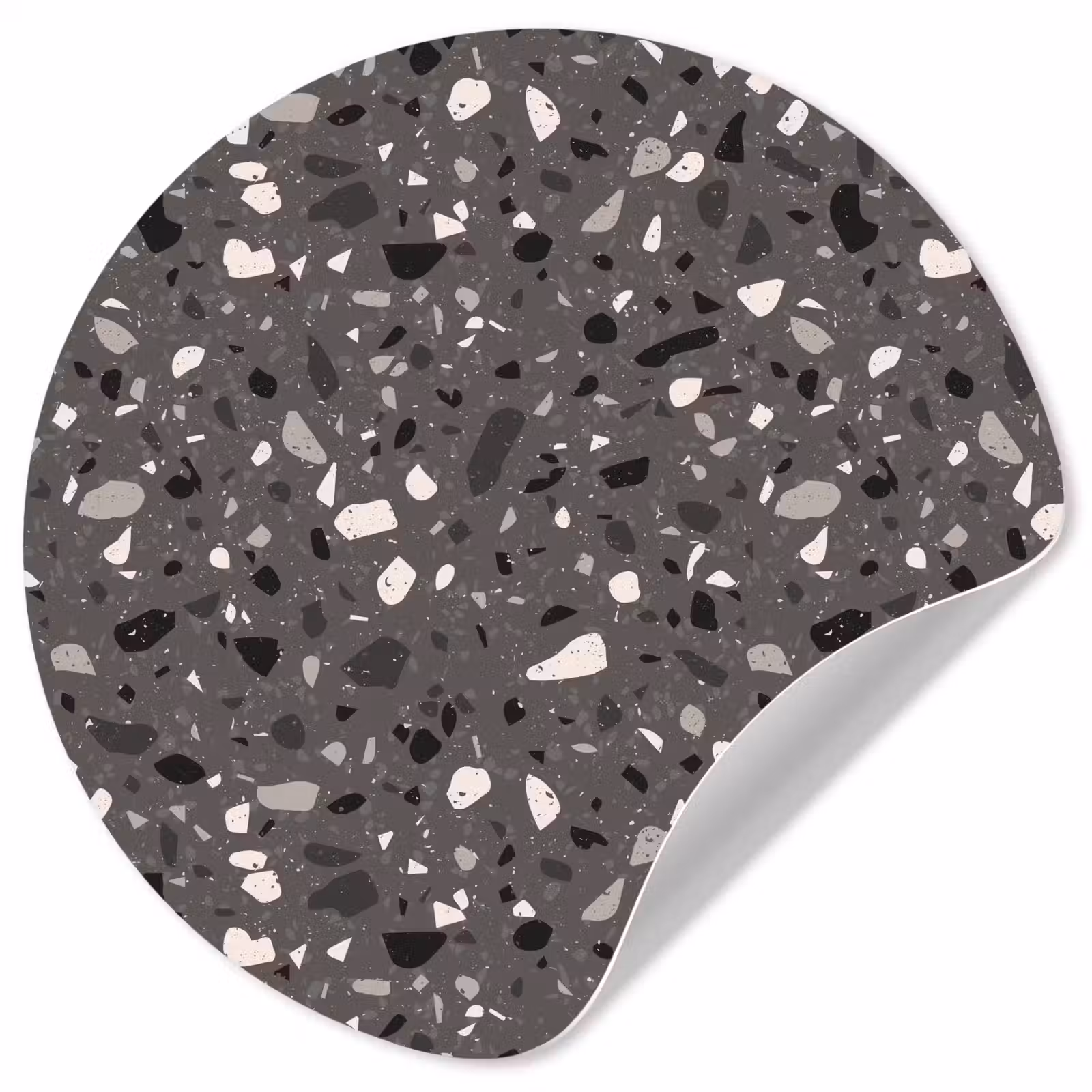 Behangcirkel - Terrazzo - Patroon - Grijs — 1