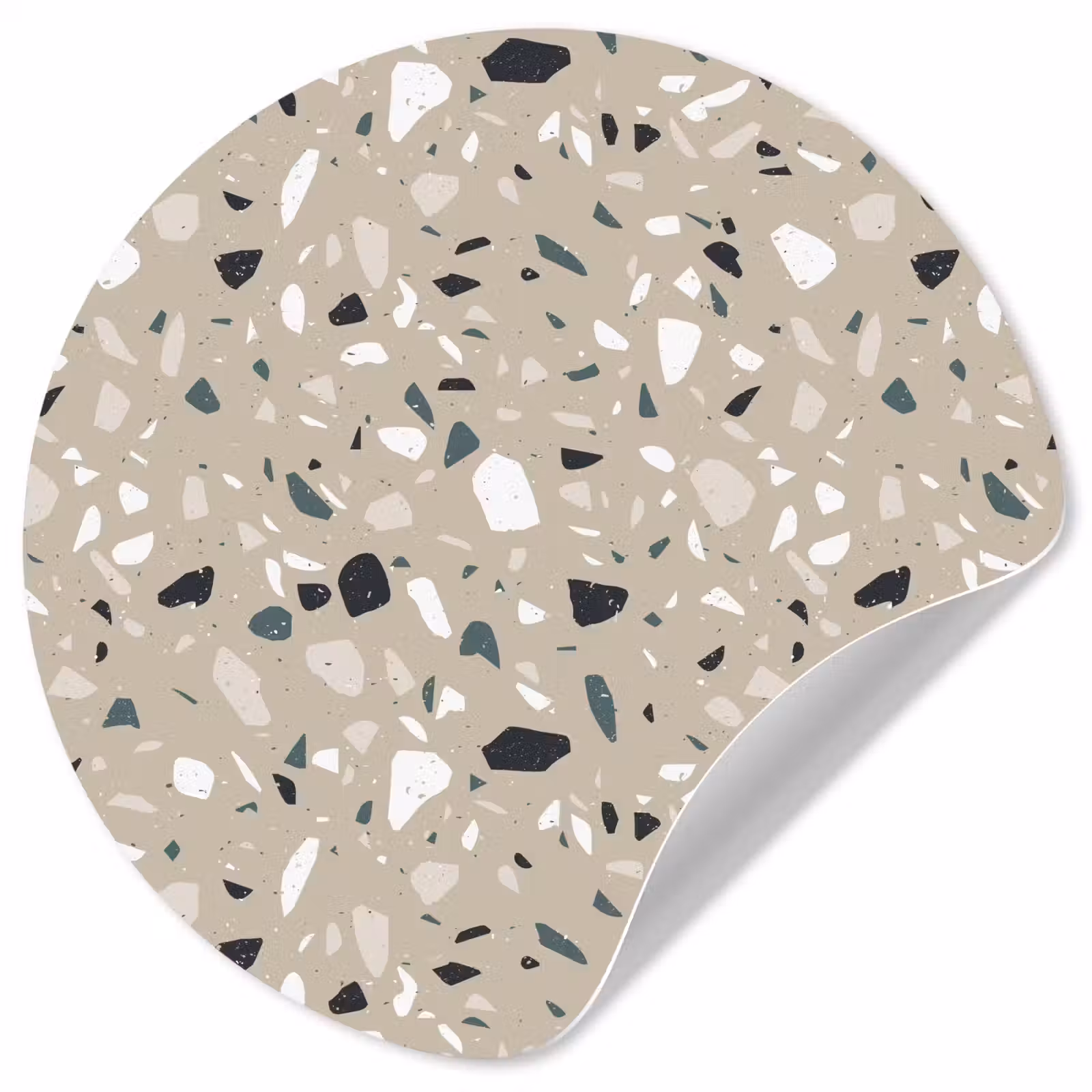 Behangcirkel - Terrazzo - Patroon - Groen — 1