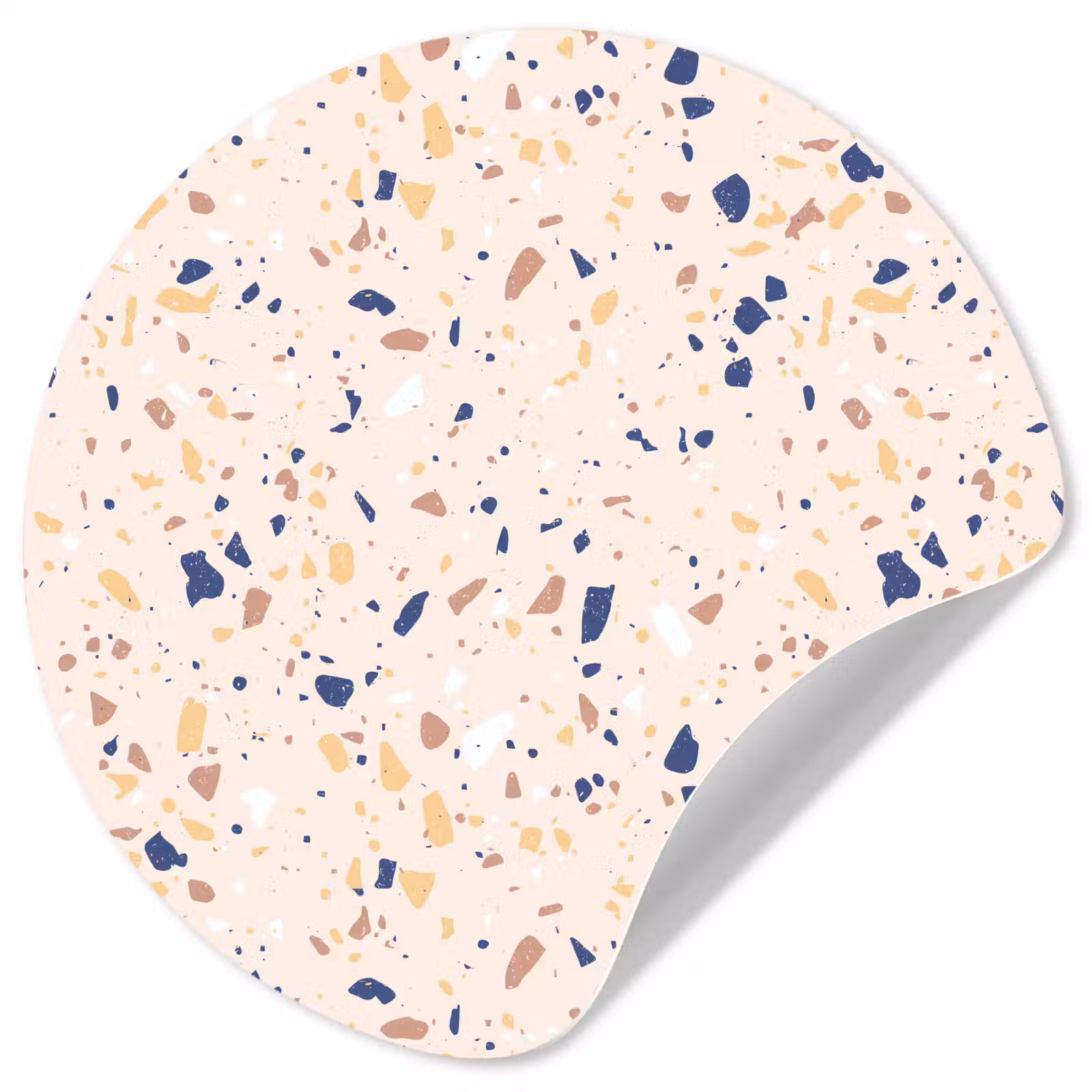Behangcirkel - Terrazzo - Patroon - Kleurrijk - Indigo — 1