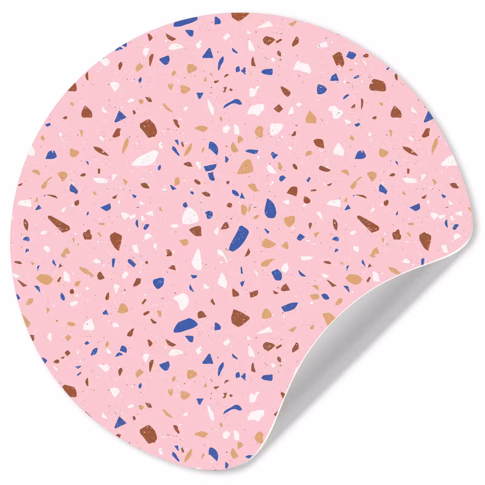 Behangcirkel - Terrazzo - Patroon - Kleurrijk - Roze — 1