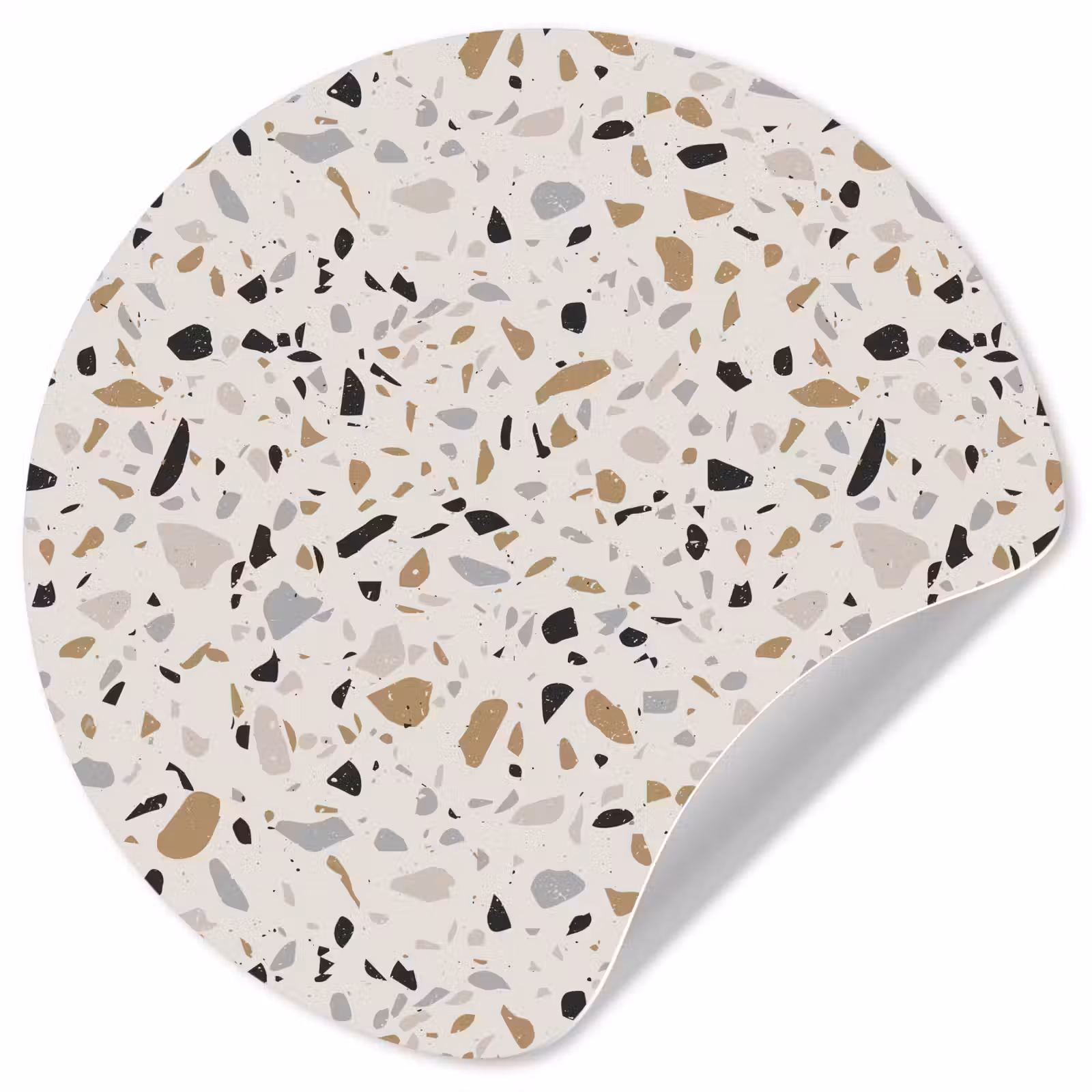 Behangcirkel - Terrazzo - Patroon - Staal — 1