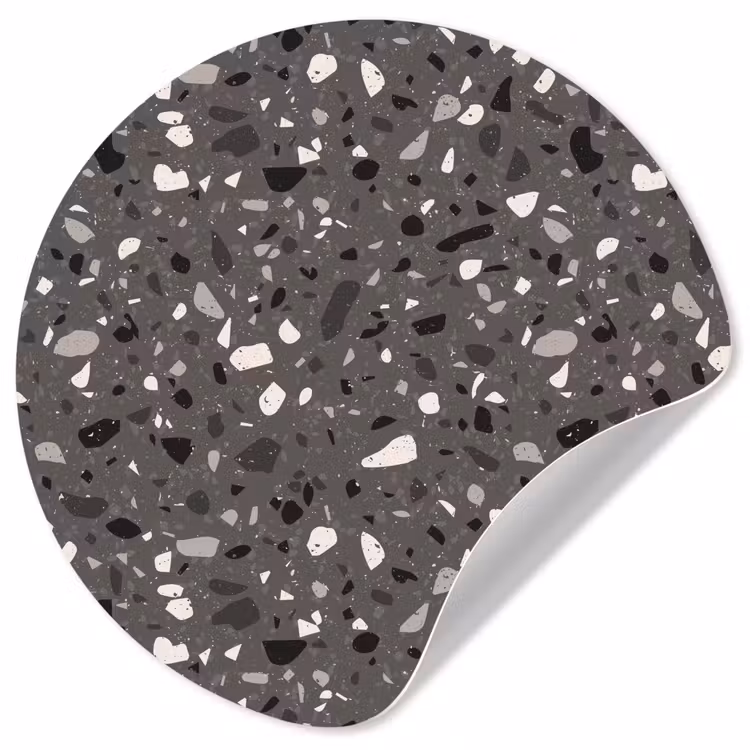 Behangcirkel - Terrazzo - Patroon - Grijs — 1