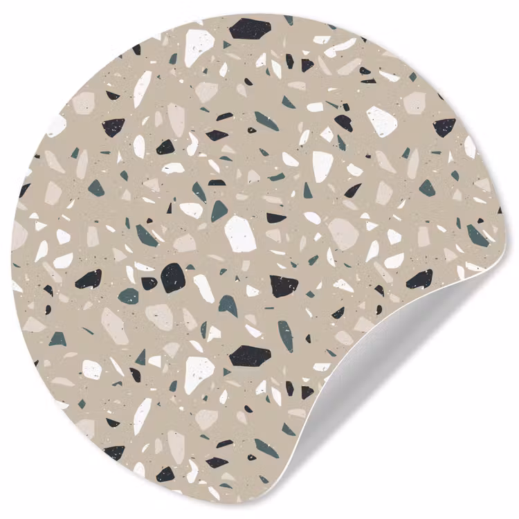 Behangcirkel - Terrazzo - Patroon - Groen — 1