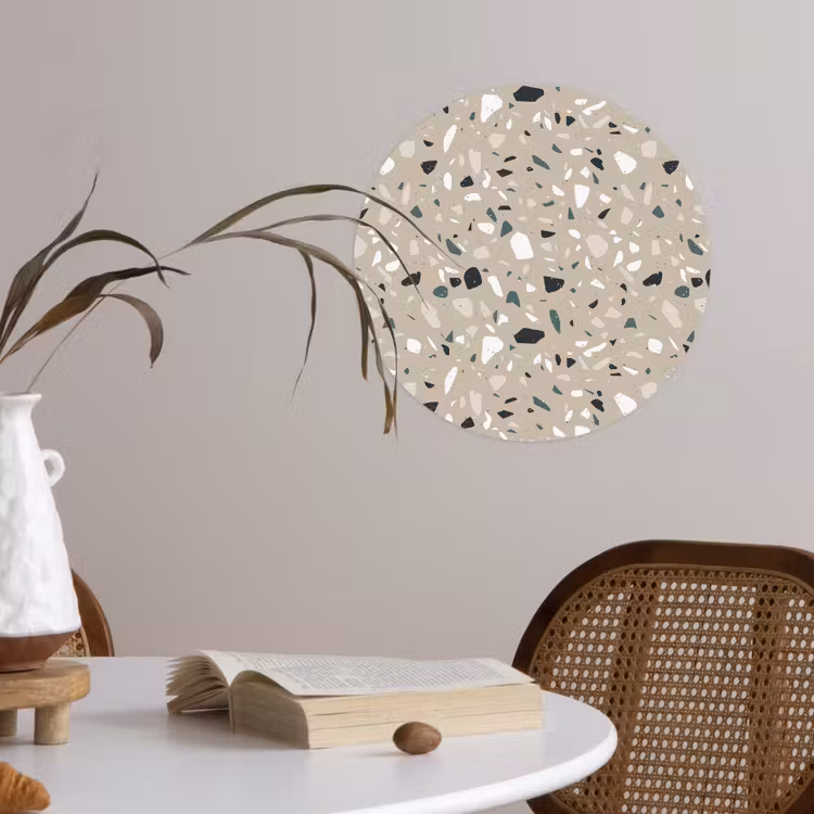 Behangcirkel - Terrazzo - Patroon - Groen — 4