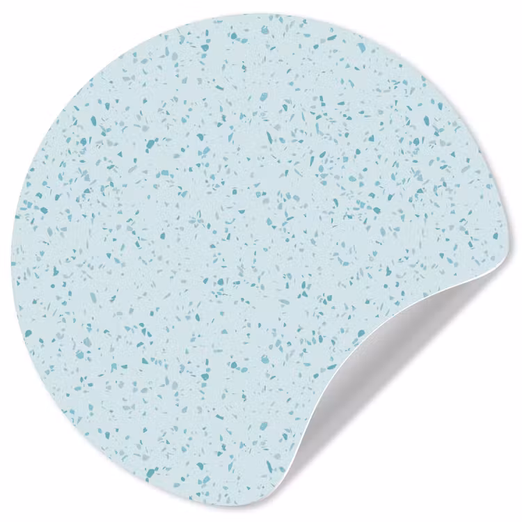 Behangcirkel - Terrazzo - Patroon - Kleurrijk - Baby Blauw — 1