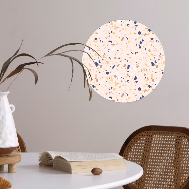 Behangcirkel - Terrazzo - Patroon - Kleurrijk - Indigo — 4