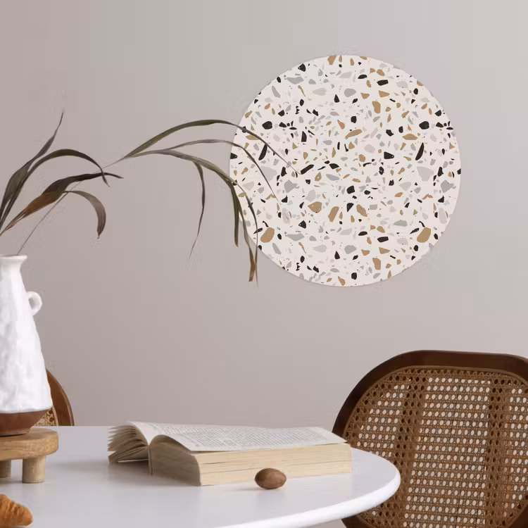 Behangcirkel - Terrazzo - Patroon - Staal — 4