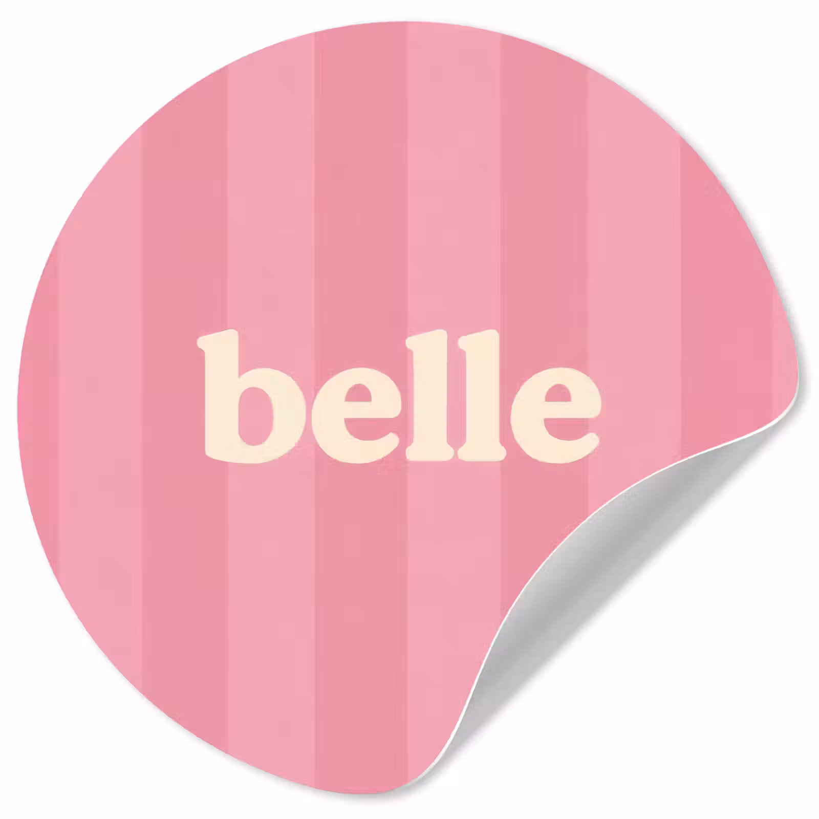 Behangcirkel - Roze - Gestreept - Belle — 1