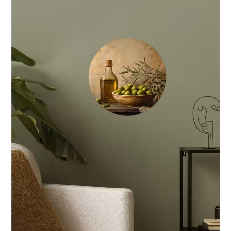 Behangcirkel - Olijven - Stilleven - Vintage — 3