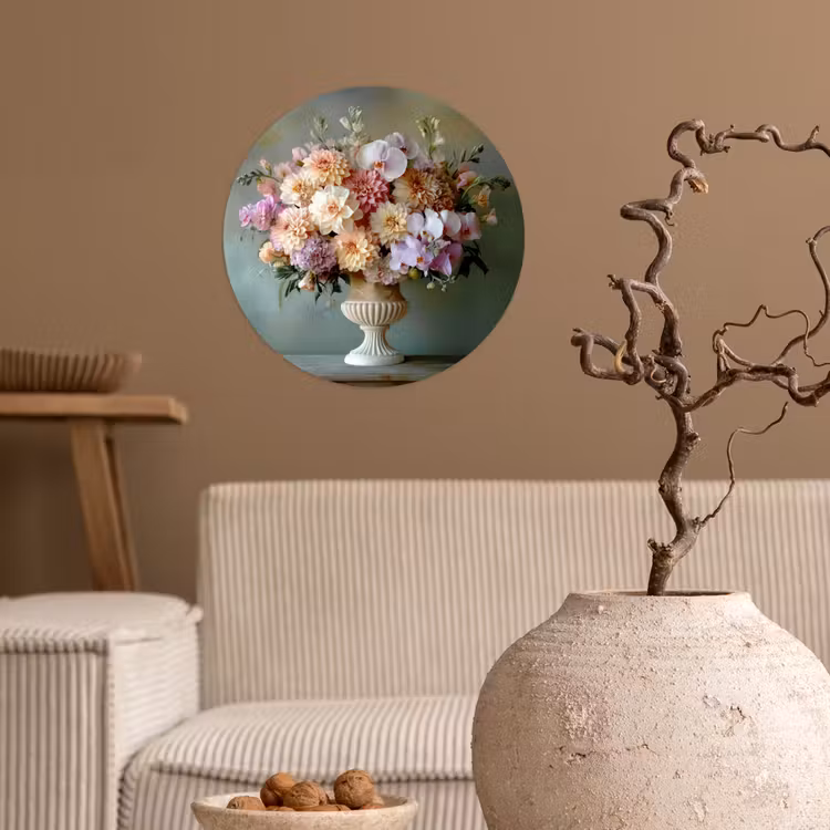 Behangcirkel - Orchidee - Boeket - Vaas - Bloemen — 2