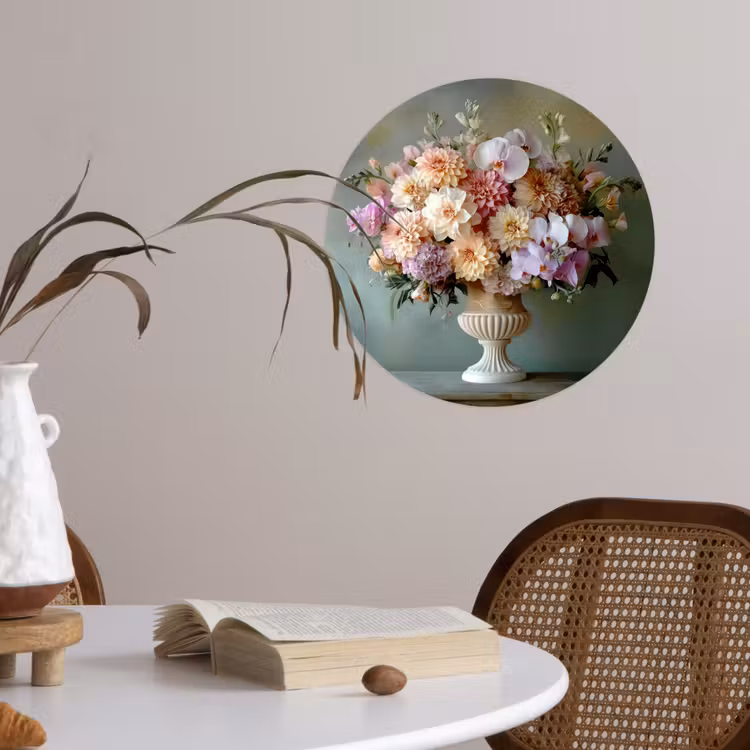 Behangcirkel - Orchidee - Boeket - Vaas - Bloemen — 4