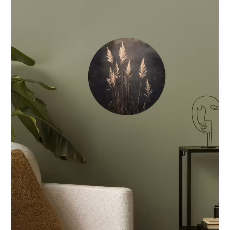Behangcirkel - Siergras - Pluimen - Verlichting - Zwart — 3