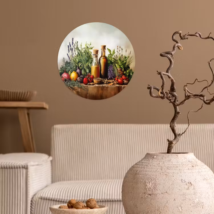 Behangcirkel - Stilleven - Kruiden - Specerijen - Fruit - Kleurrijk — 2