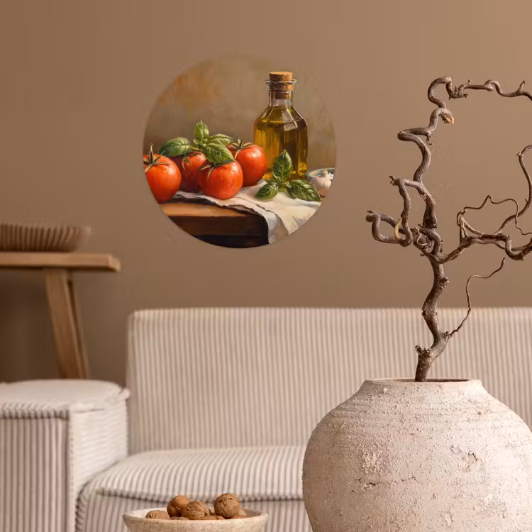 Behangcirkel - Tomaten - Olijfolie - Stilleven — 2