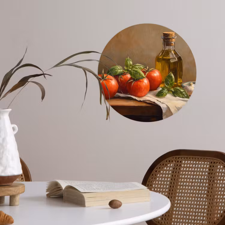 Behangcirkel - Tomaten - Olijfolie - Stilleven — 4