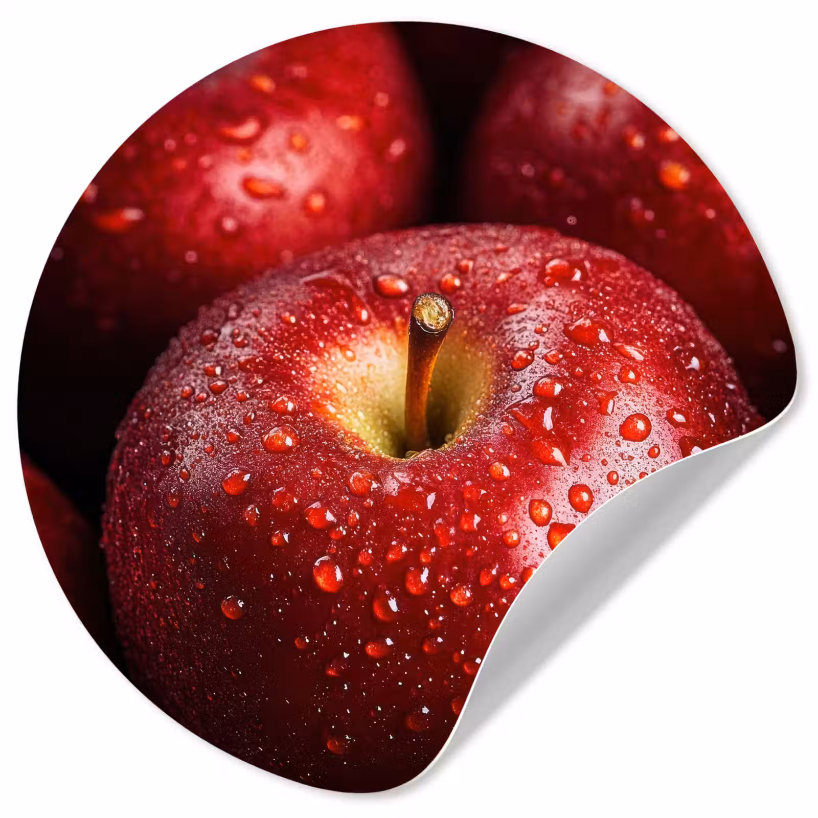 Behangcirkel - Rood - Appels - Fruit — 1