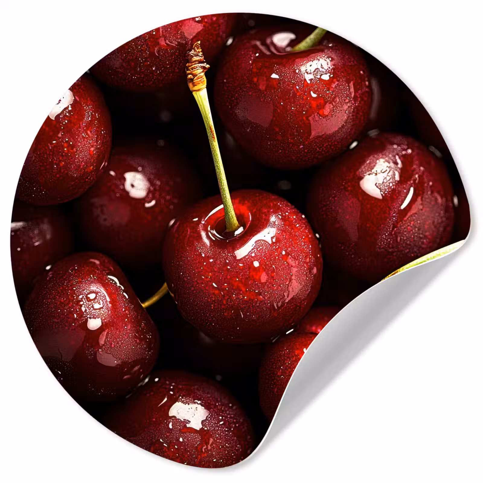 Behangcirkel - Rood - Fruit - Kersen — 1