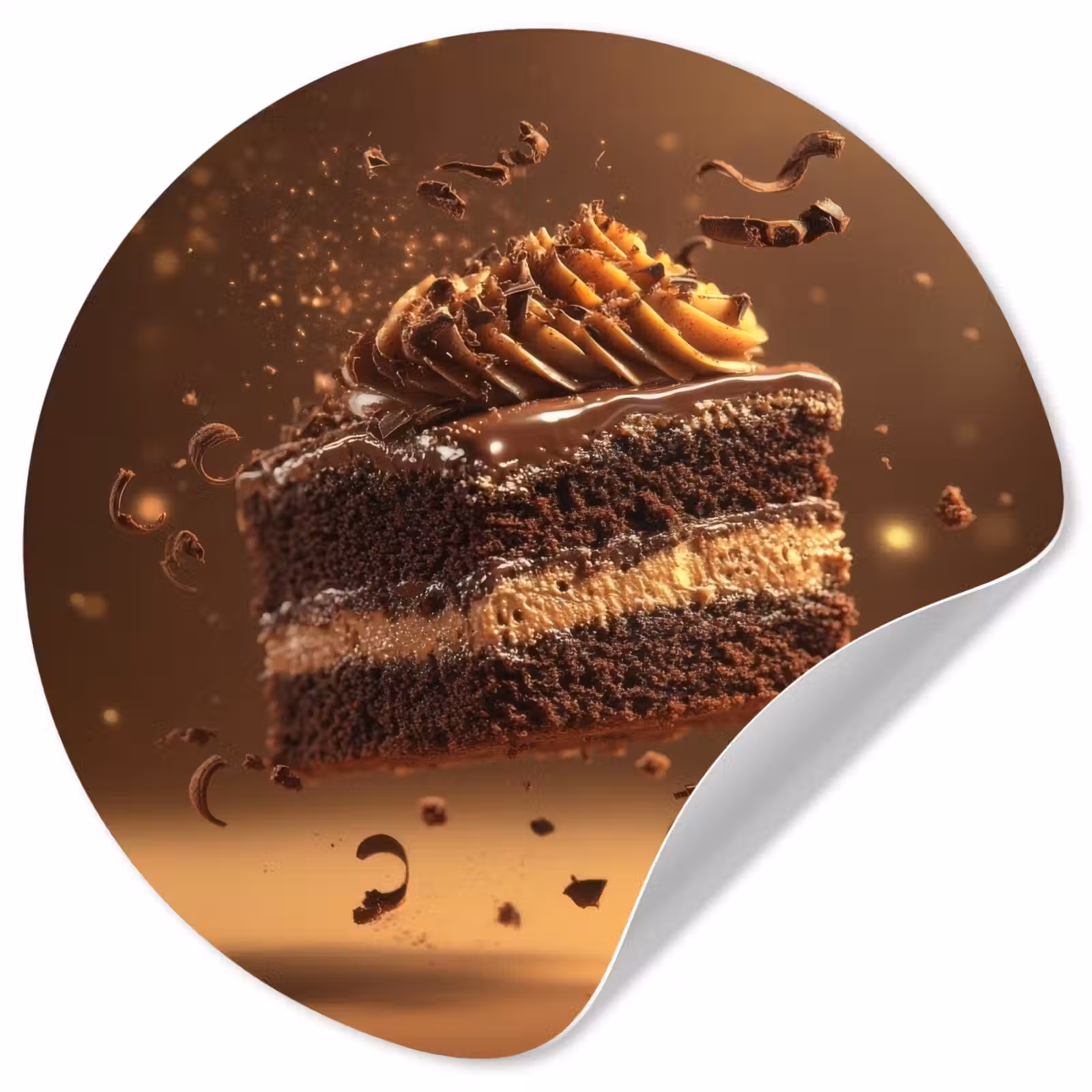 Behangcirkel - Taart - Chocolade - Eten - Brownie — 1