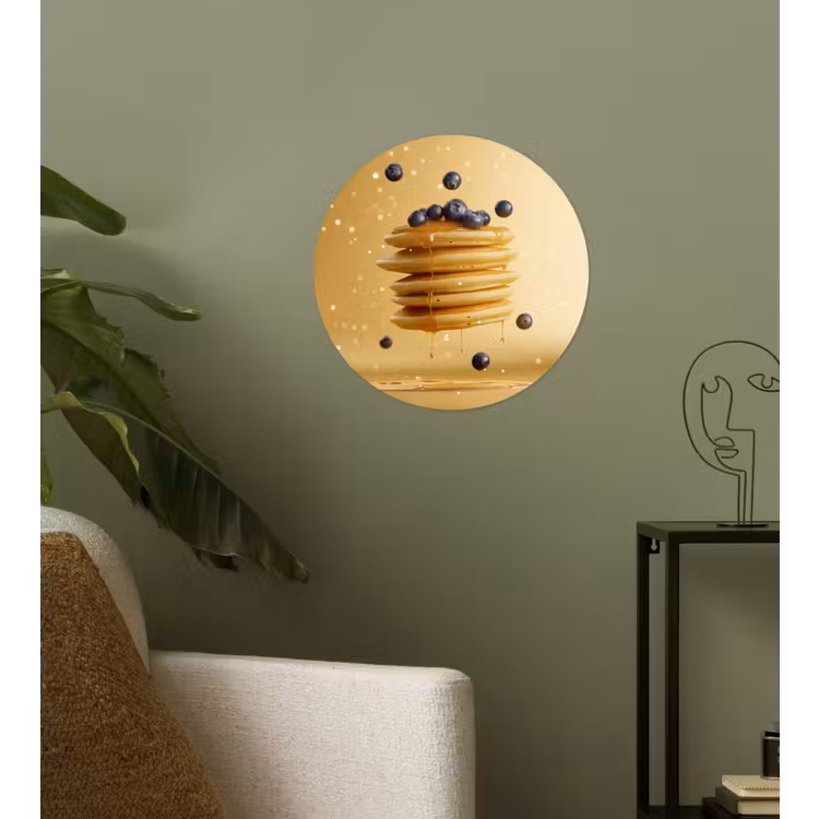 Behangcirkel - Pannenkoeken - Eten - Honing - Geel — 3