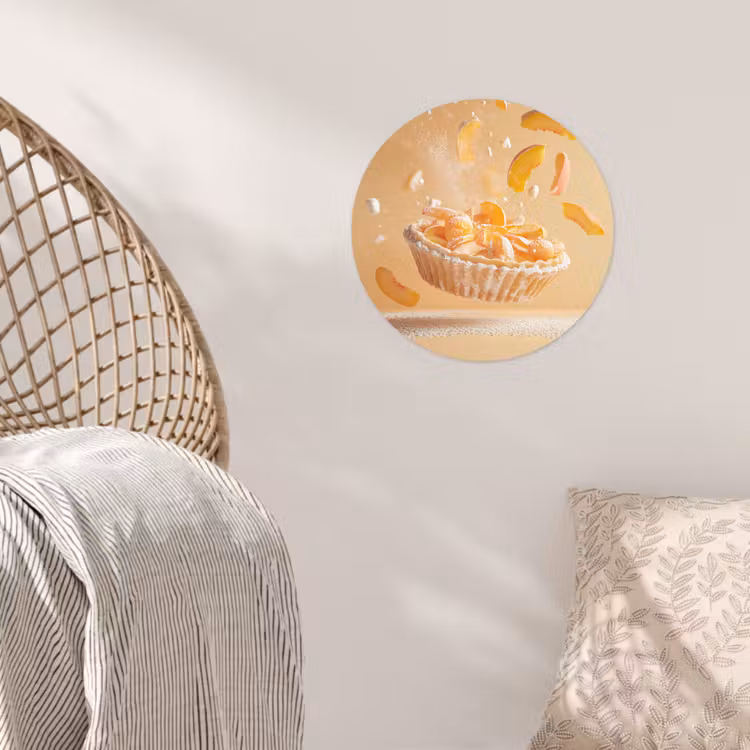 Behangcirkel - Peach - Eten - Taart - Oranje — 5