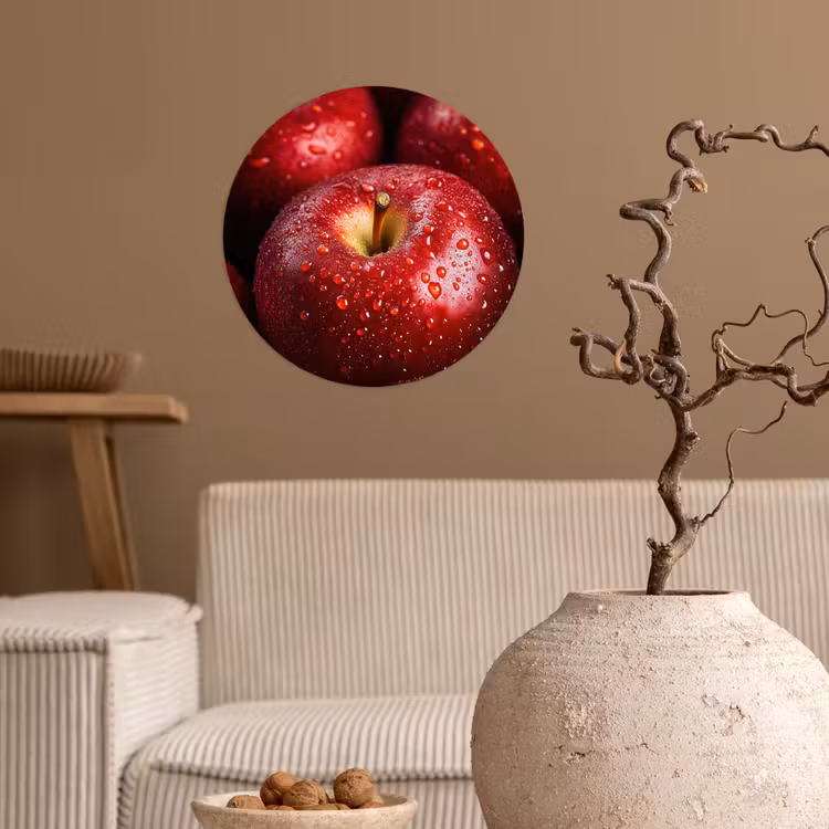 Behangcirkel - Rood - Appels - Fruit — 2