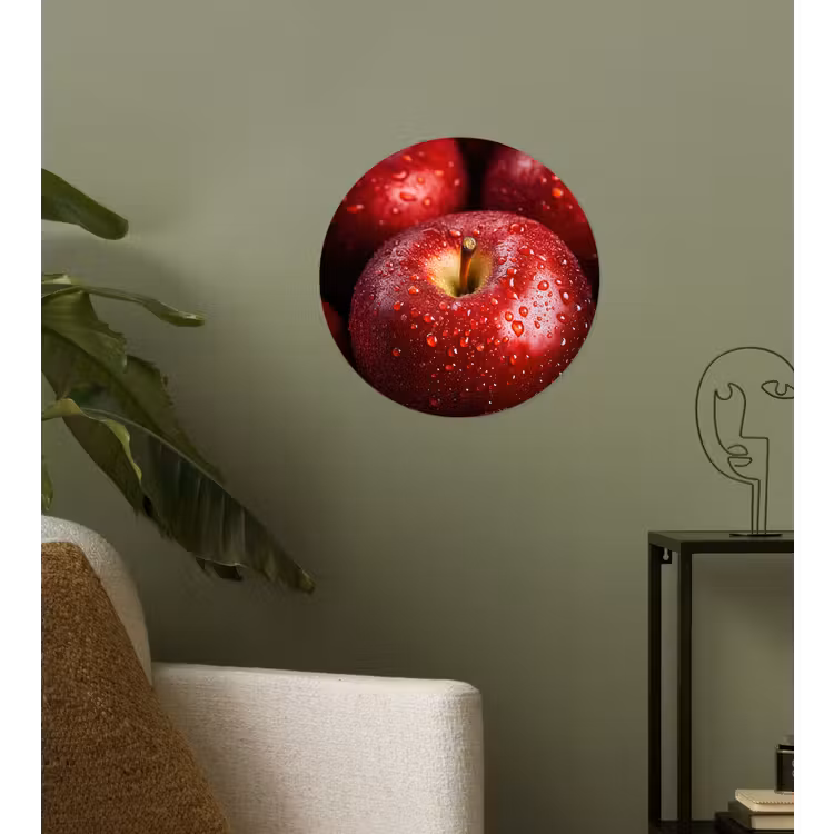 Behangcirkel - Rood - Appels - Fruit — 3