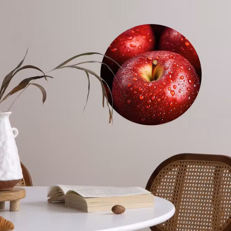 Behangcirkel - Rood - Appels - Fruit — 4