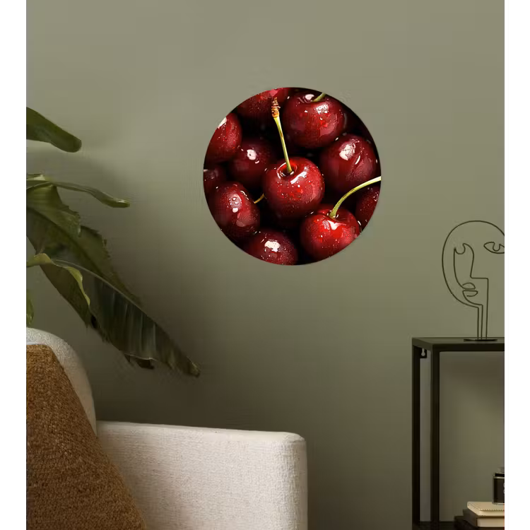 Behangcirkel - Rood - Fruit - Kersen — 3