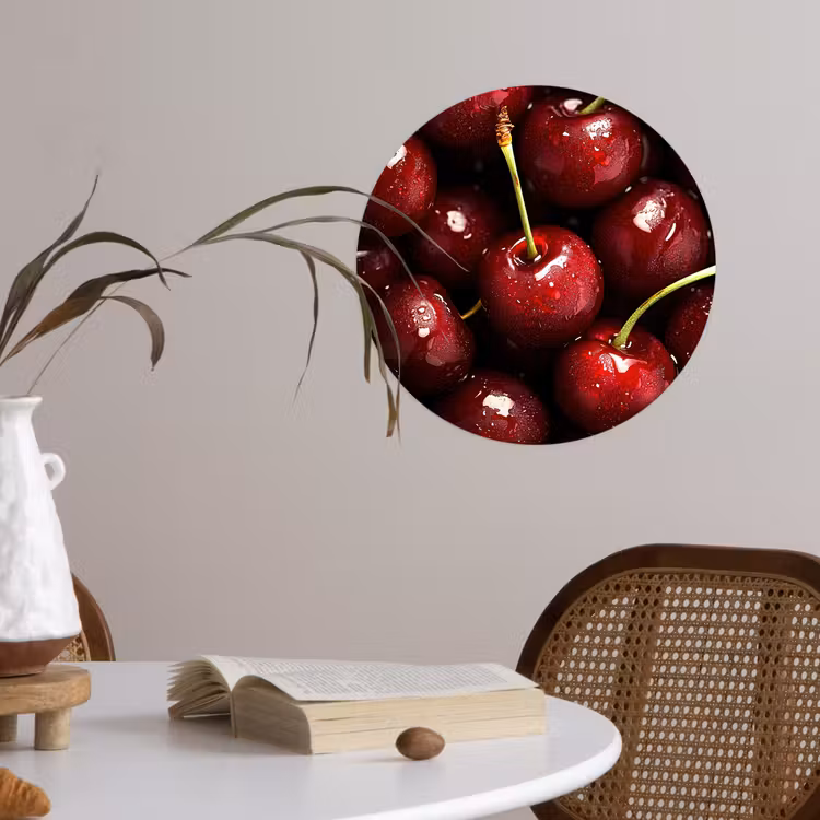 Behangcirkel - Rood - Fruit - Kersen — 4