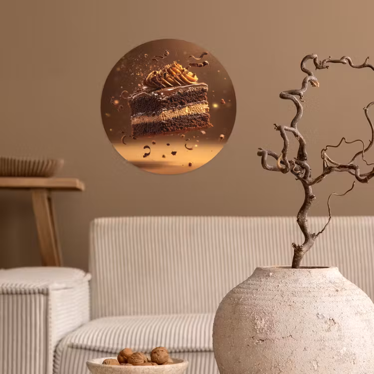 Behangcirkel - Taart - Chocolade - Eten - Brownie — 2