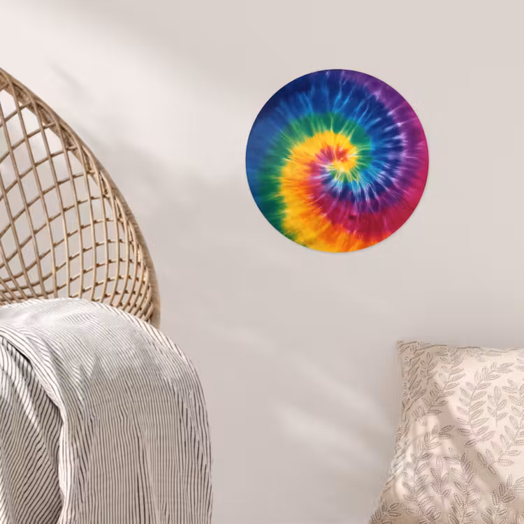 Behangcirkel - Regenboogkleuren - Spiraal - Kleurrijk — 5