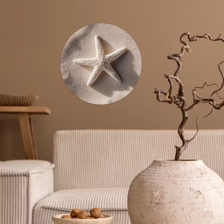 Behangcirkel - Strand - Zeester - Zand - Beige — 2