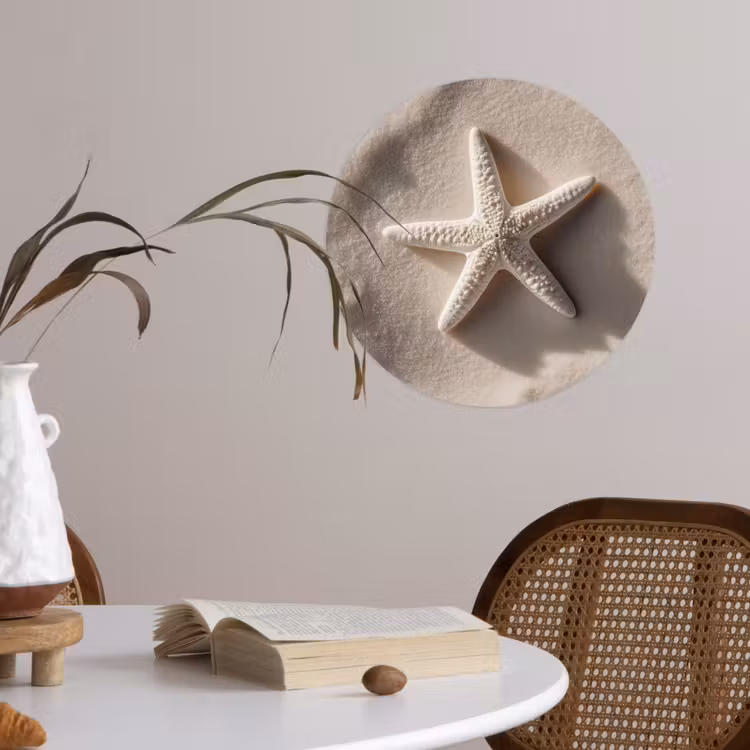 Behangcirkel - Strand - Zeester - Zand - Beige — 4