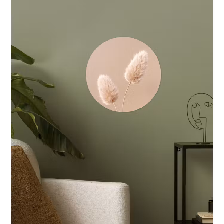 Behangcirkel - Pampas pluimen - Beige - Planten — 3
