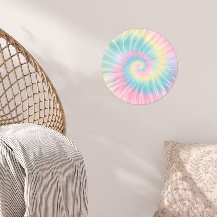 Behangcirkel - Pasteltinten - Tie dye - Roze — 5