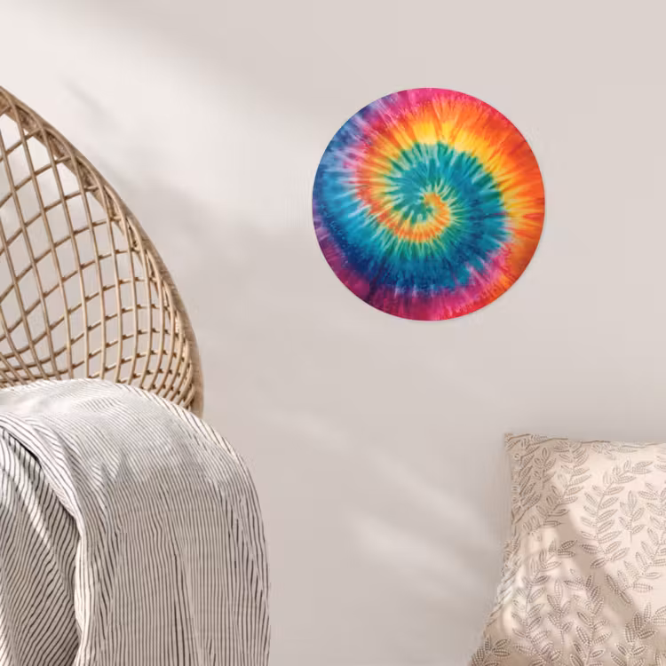 Behangcirkel - Regenboogkleuren - Tie dye - — 5