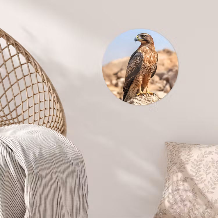 Behangcirkel - Valk - Vogel - Rots - Macht — 5