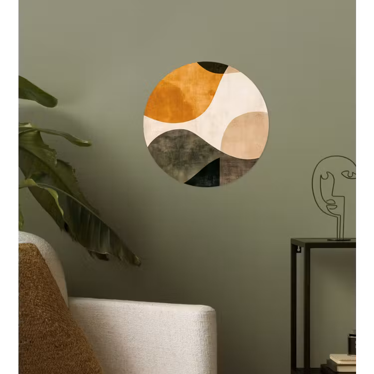 Behangcirkel - Vormen - Okergeel - Abstract — 3