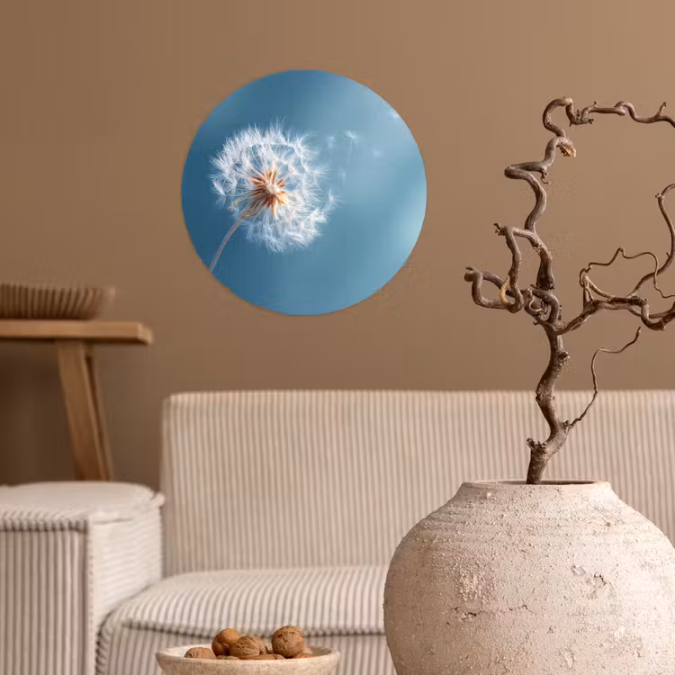Behangcirkel - Paardenbloem - Wind - Blauw — 2