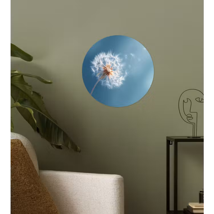 Behangcirkel - Paardenbloem - Wind - Blauw — 3
