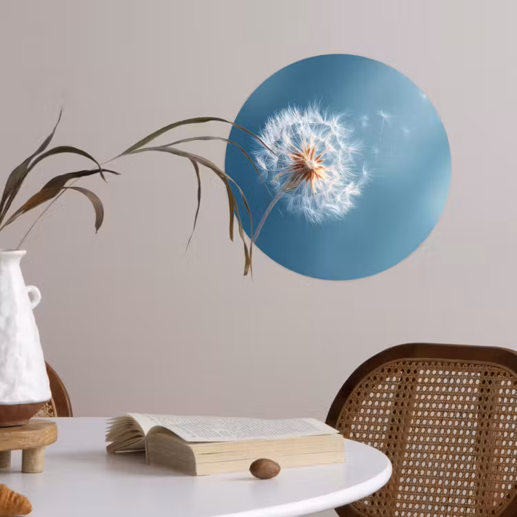 Behangcirkel - Paardenbloem - Wind - Blauw — 4