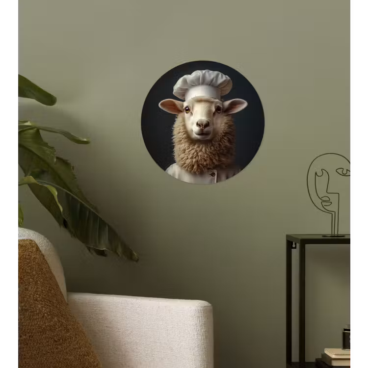 Behangcirkel - Schaap - Wol - Kok — 3