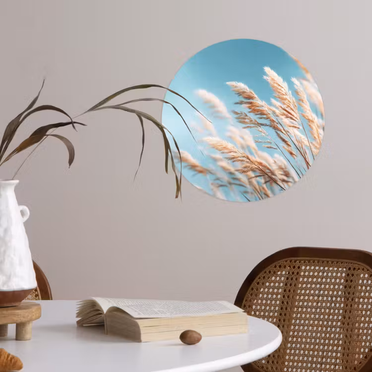Behangcirkel - Siergras - Wind - Lichtbruin — 4
