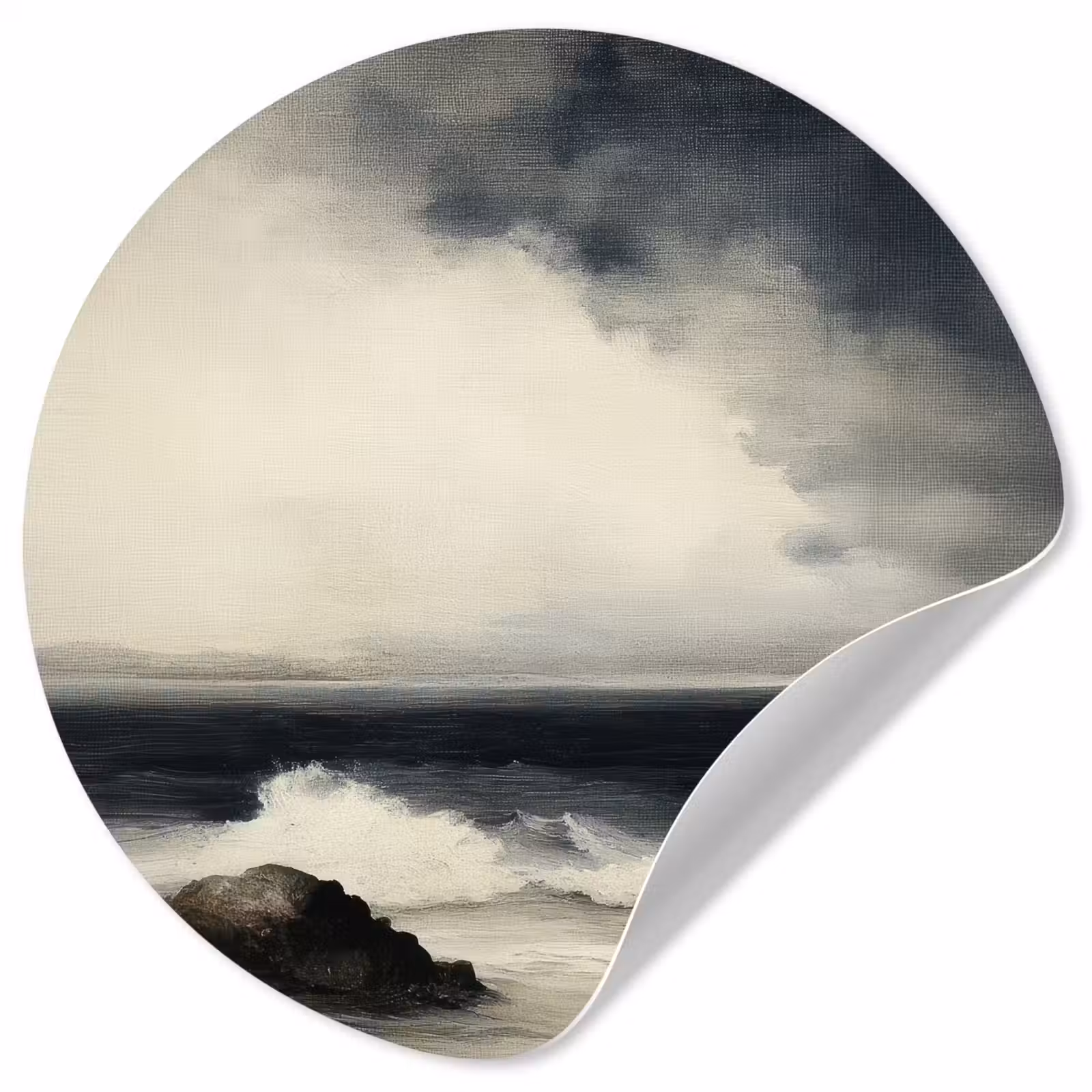 Behangcirkel - Zee - Rotsen - Storm — 1