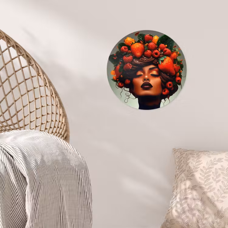 Behangcirkel - Vrouw - Chocolade - Frambozen - Aardbeien - Koekjes — 5